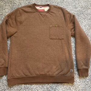 Coleman Brown Sherpa-Lined Crewneck Sweatshirt